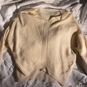 Like new cream over size sweater - size small